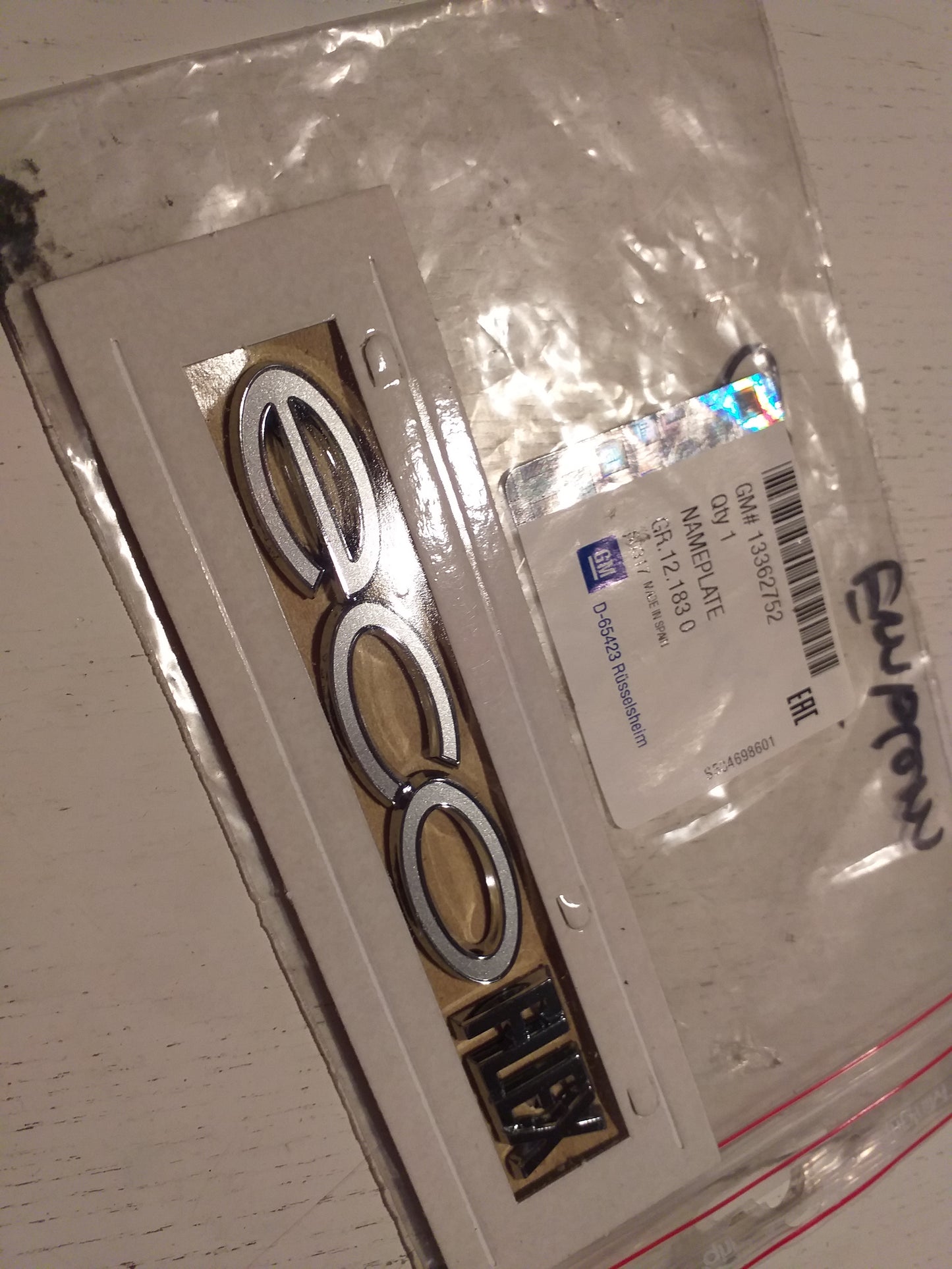 Corsa C Emblem "eco flex"  original GM Opel NEU