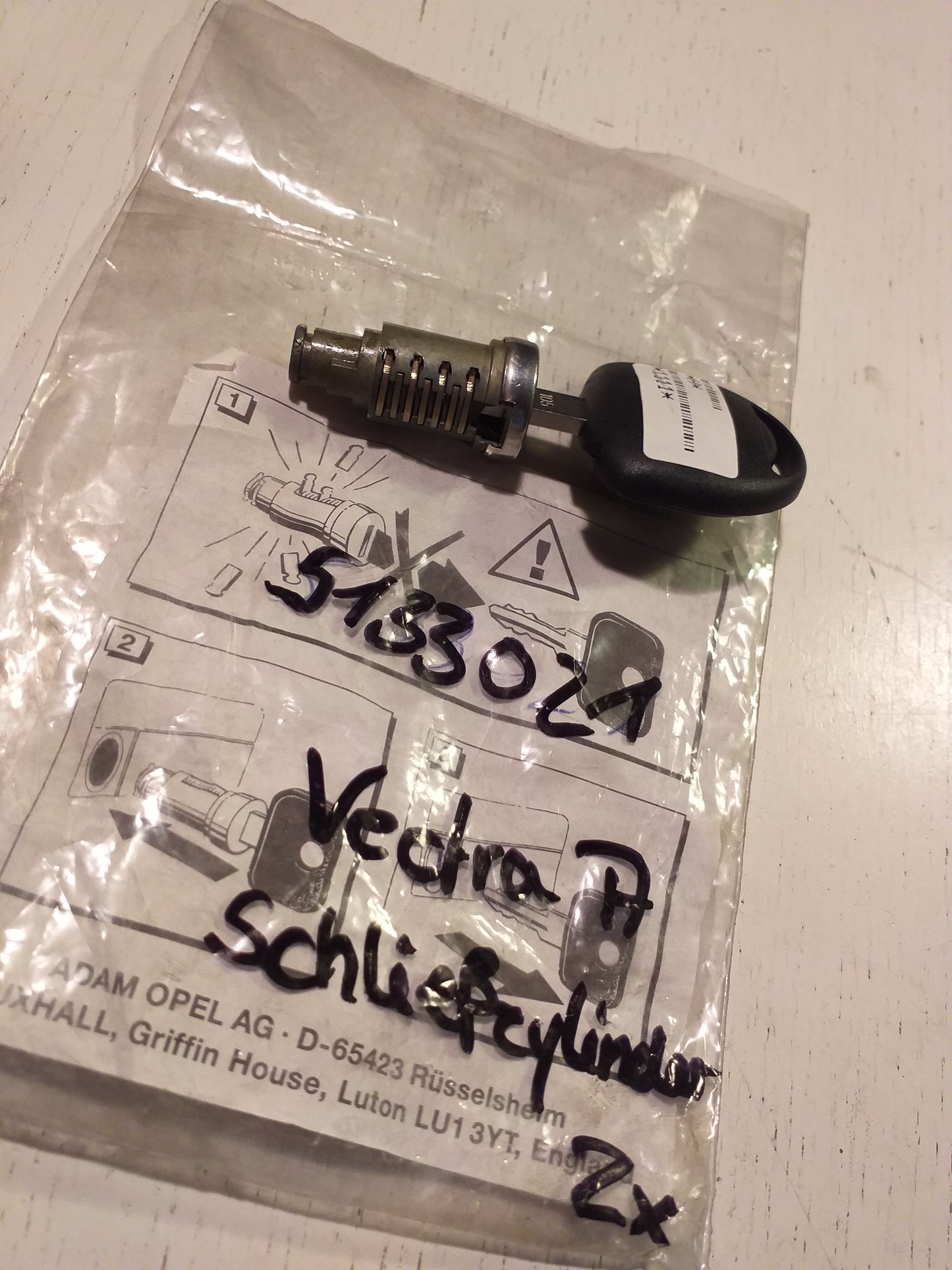Vectra A Schließzylinder original GM Opel NEU