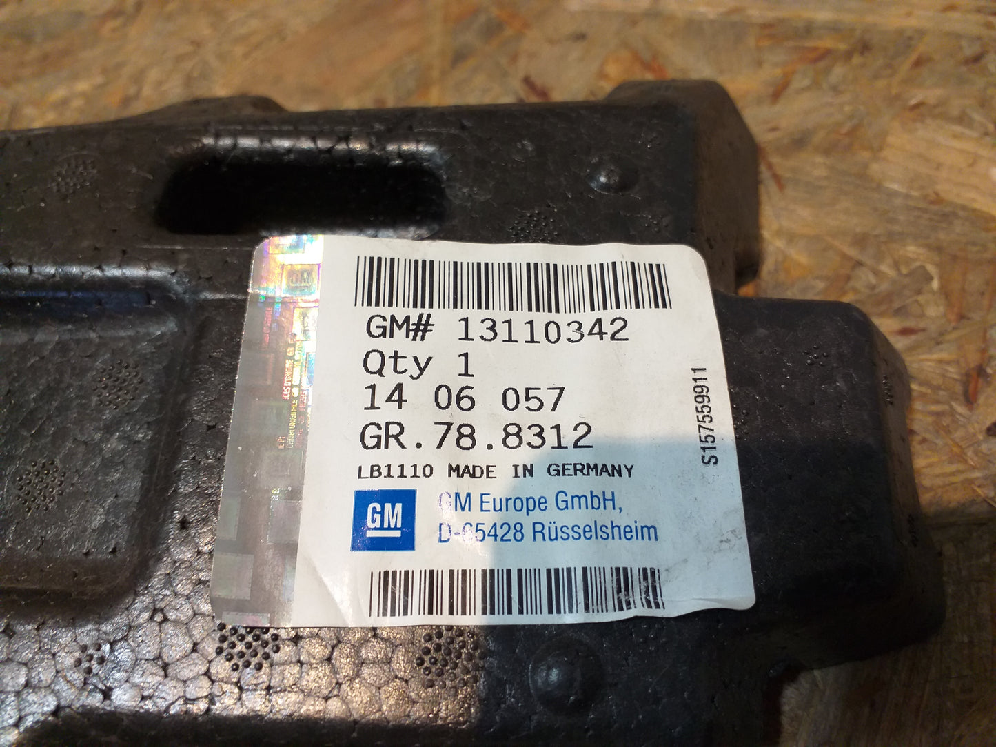 Astra H Aufpralldämpfer Stoßstange original GM Opel NEU