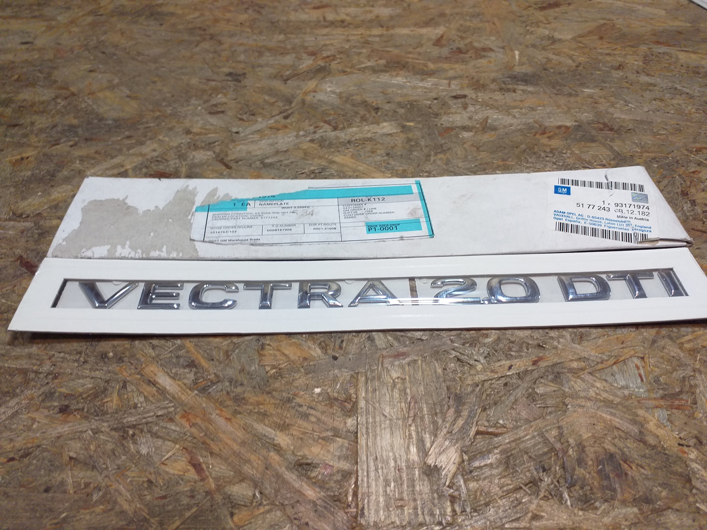 Vectra C Emblem Schriftzug original GM Opel NEU