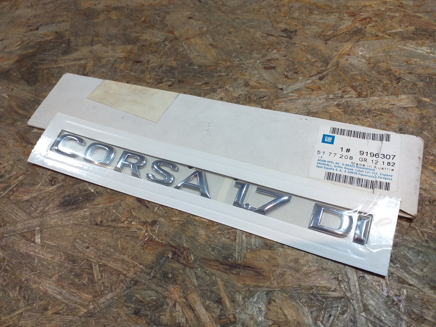 Corsa C Emblem Schriftzug original GM Opel NEU
