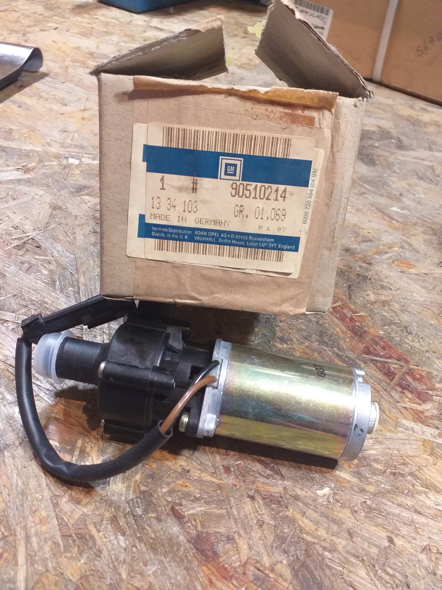 Frontera Zusatzwasserpumpe original GM Opel NEU