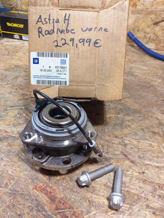 Astra H Radnabe vorne original GM Opel NEU