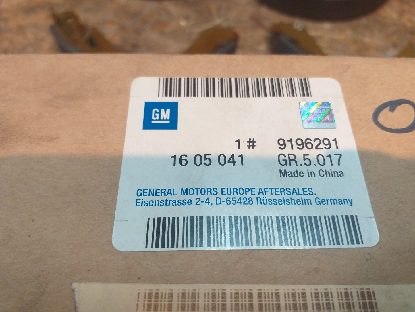 Corsa C Bremsbackensatz original GM Opel NEU