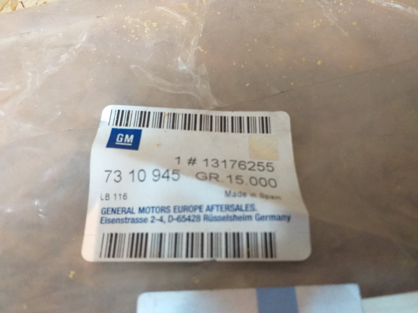 Corsa C Polsterbezug Hinterrücken links original GM Opel NEU