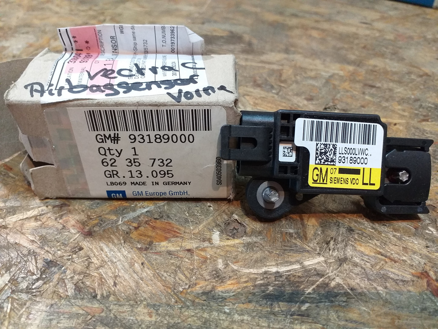 Vectra C Airbagsensor original GM Opel NEU