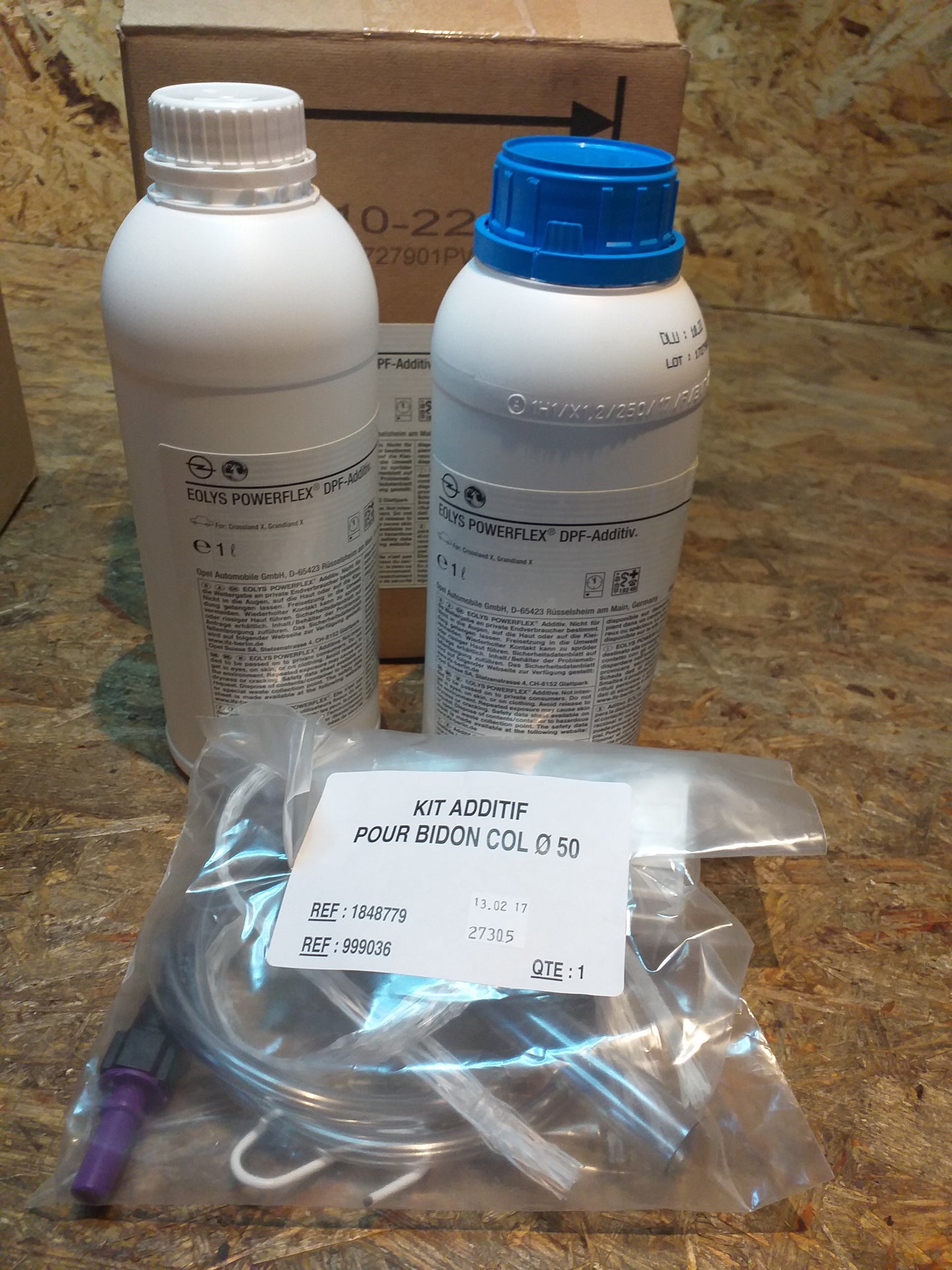 DPF Nachfüllflüssigkeit Addiv für Dieselpartikelfilter 1l + Befüllkit original GM Opel NEU