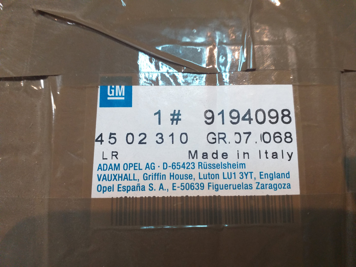 Movano A E-Satz Anhängerkupplung original GM Opel NEU