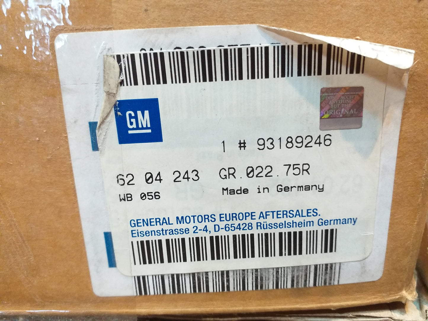 Zafira A 70A 14V Lichtmaschine original GM op