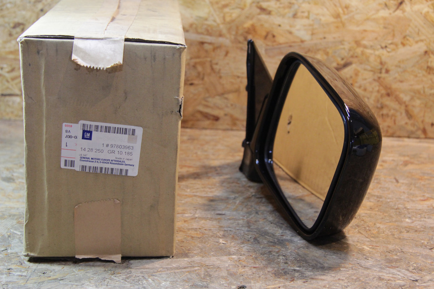 Original GM Opel Türspiegel aussen rechts schwarz manuell betätigt Standard  97803963 Monterey