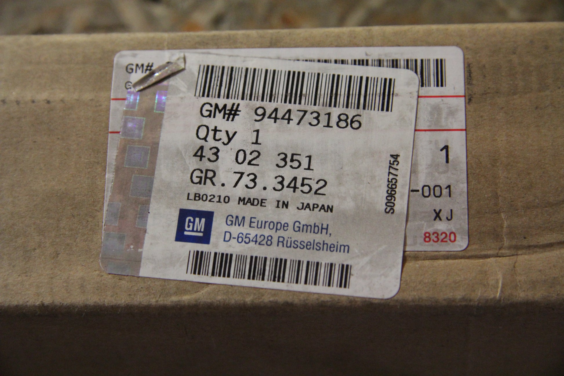 Original GM Opel Stoßdämpfer hinten Öldruck, nur bei Heckantrieb, 94473186 Campo Neu