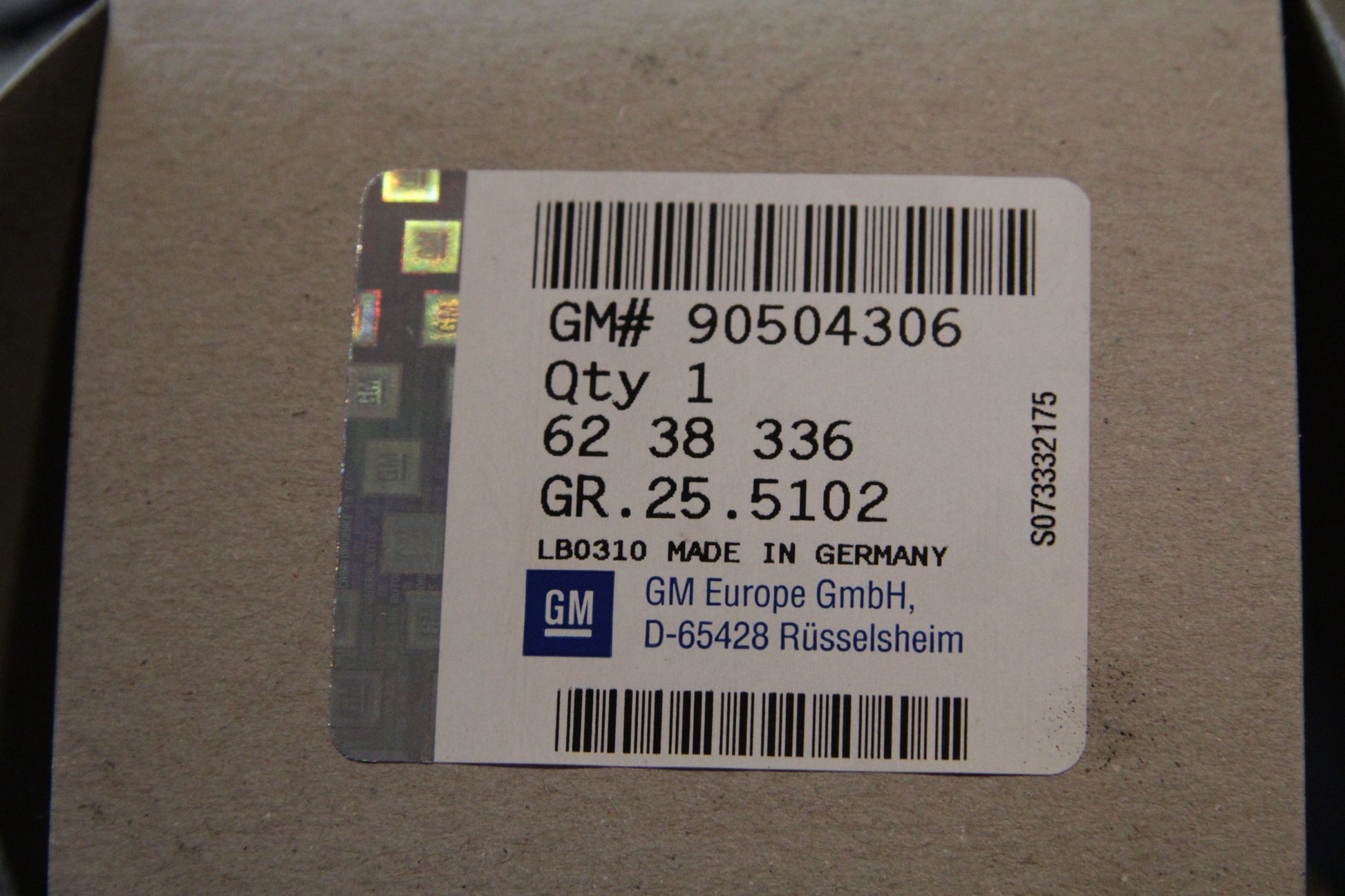 Original GM Opel Sensor Oelrestmenge 90504306 Calibra Neu