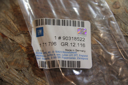 Original GM Opel Zierleiste Seitenwand hinten  blau-grau mit Silberstreifen 90318522 Kadett E Neu