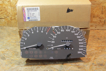 Original GM Opel Anzeigegerät Tachometer Drehzahlmesser km/h 90511808 Omega B Neu