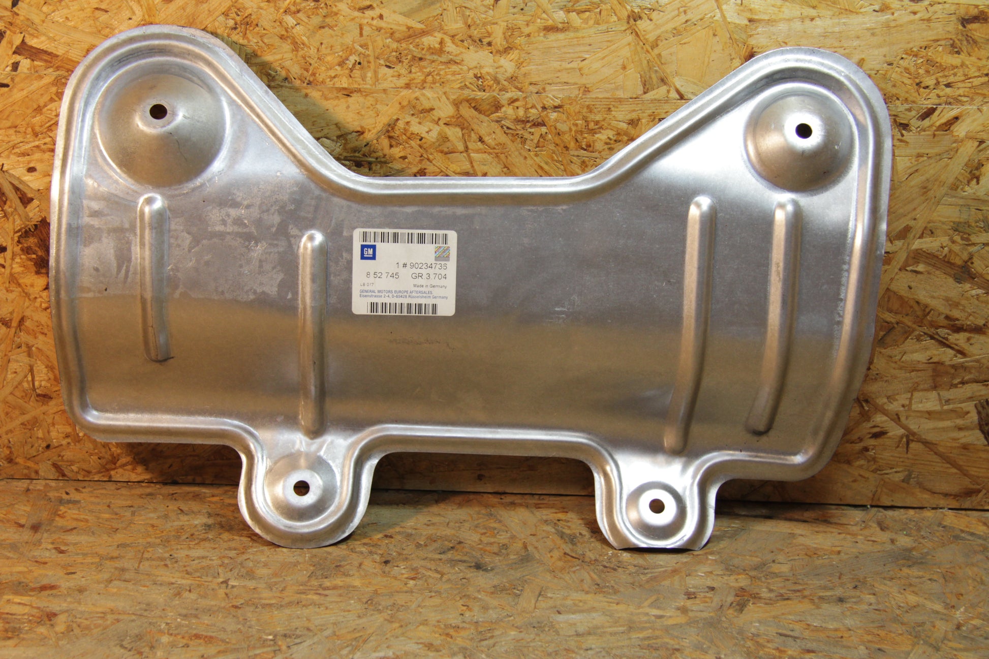 Original GM Opel Abschirmblech Auspufftopf hinten 90234736 Kadett E