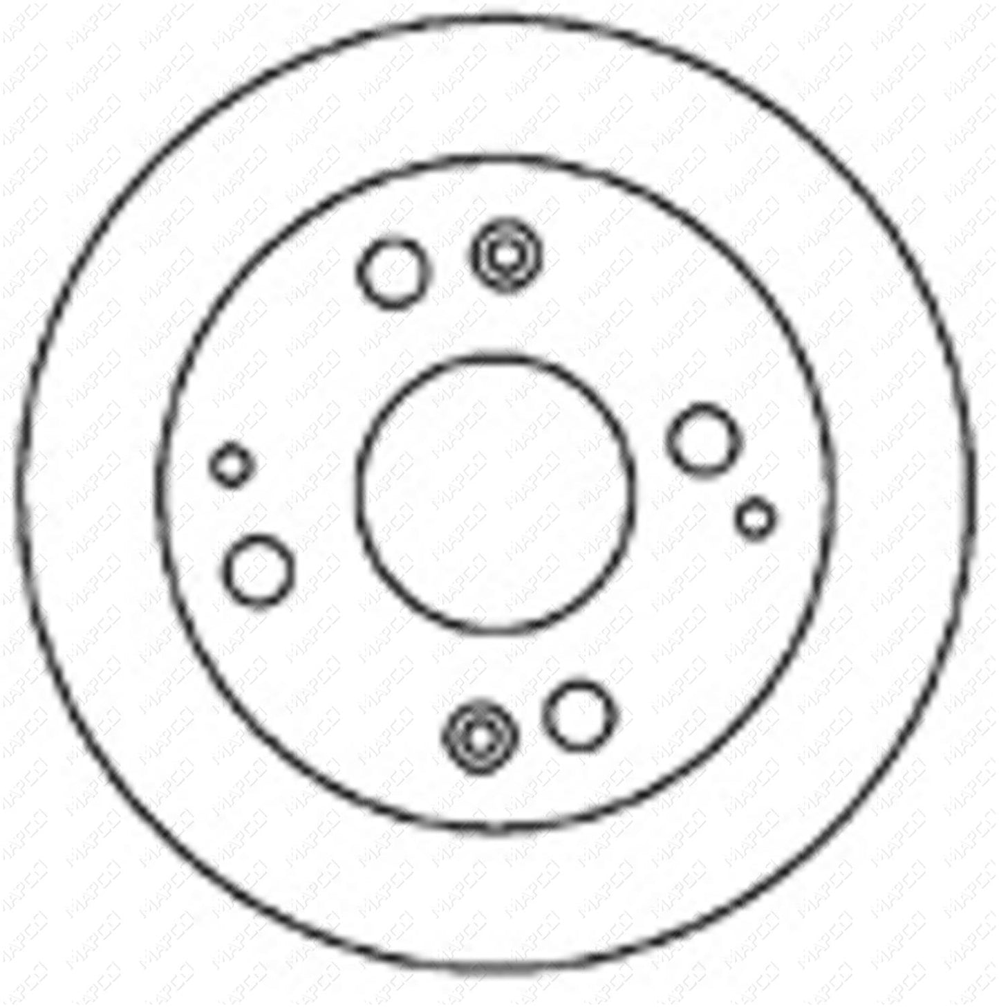 MAPCO Bremsscheibe Hinterachse  15611