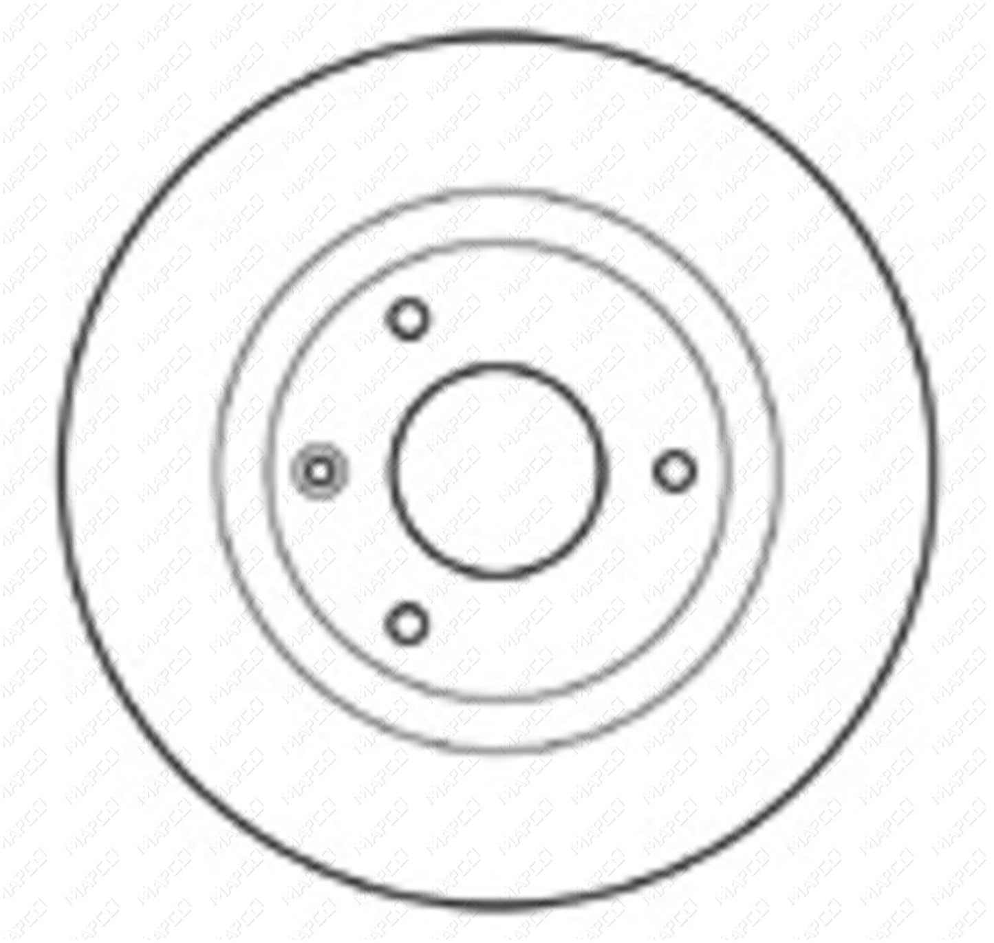 MAPCO Bremsscheibe Vorderachse  15422