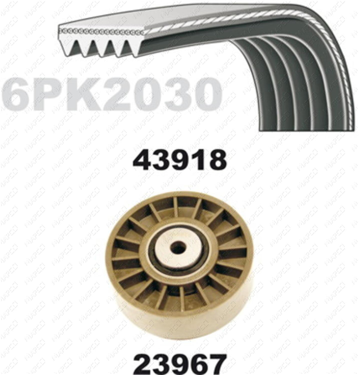 MAPCO Keilrippenriemensatz 23918