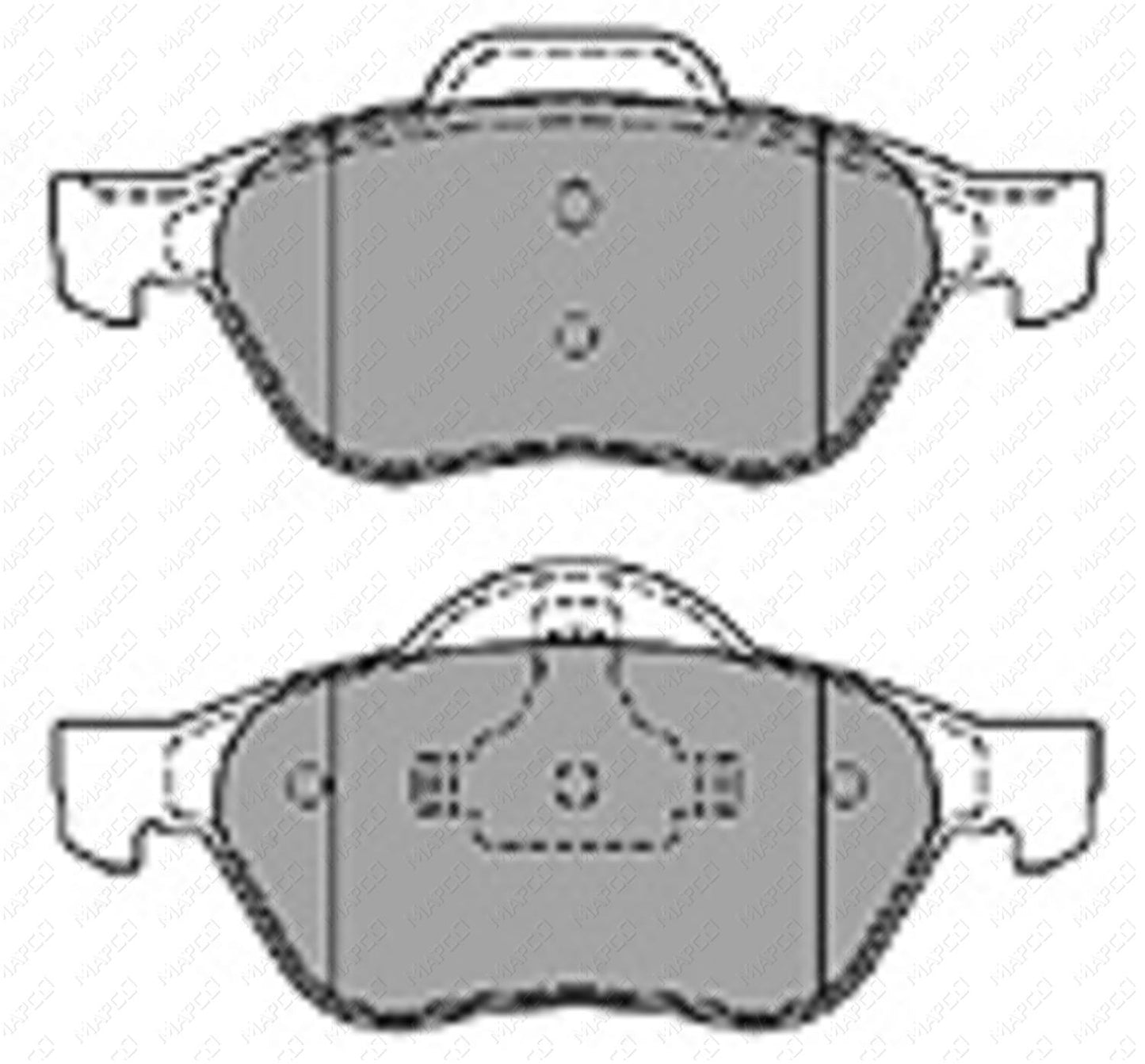 MAPCO Bremsbelagsatz, Scheibenbremse Vorderachse  6597