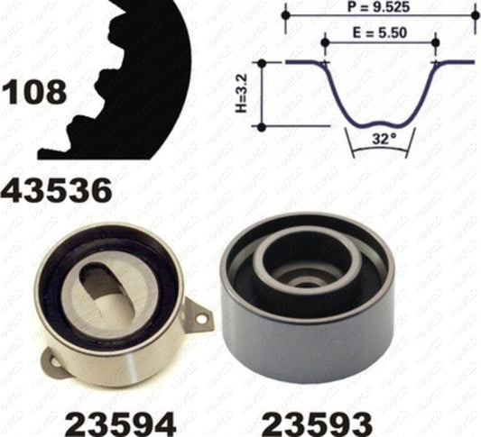 MAPCO Zahnriemensatz 23536