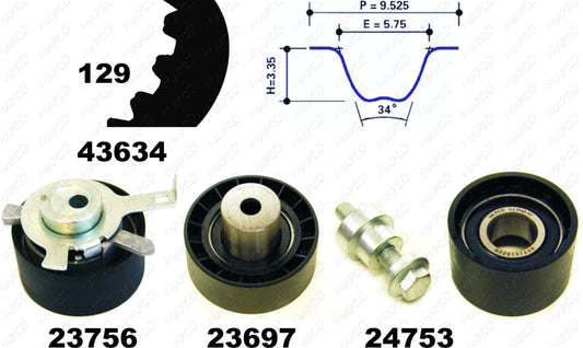 MAPCO Zahnriemensatz 23608
