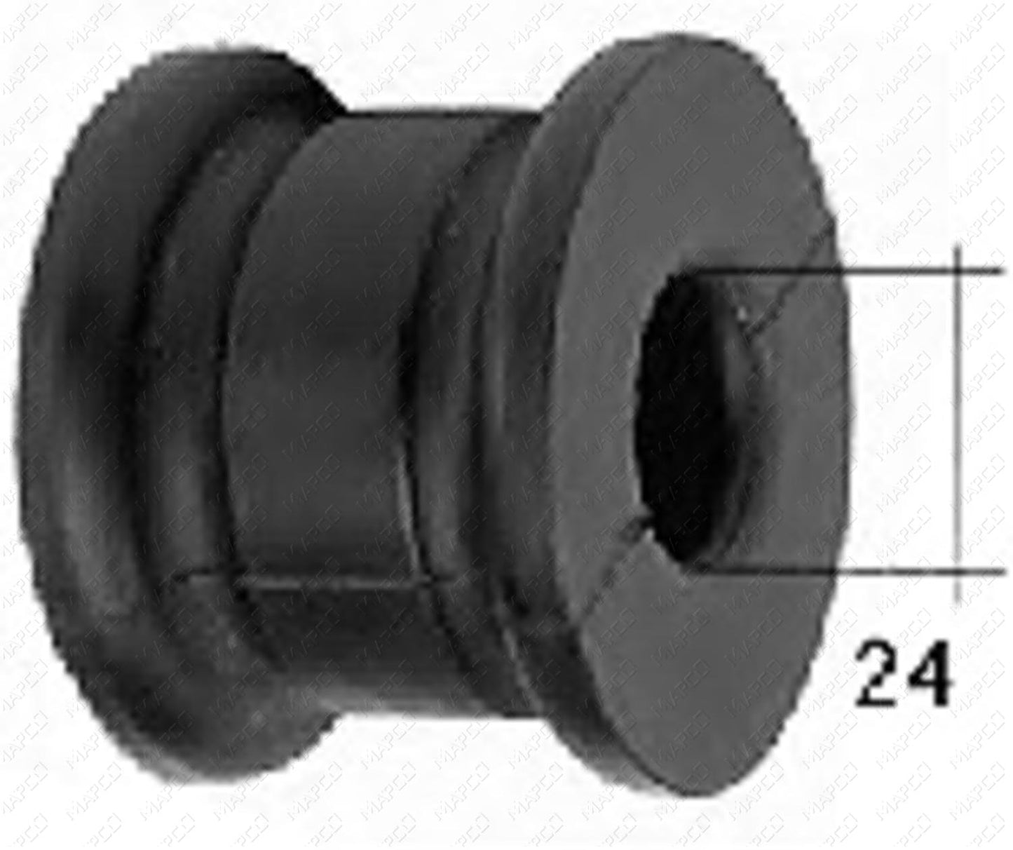 MAPCO Lagerung, Stabilisator Vorderachse beidseitig  vorne  33889/3