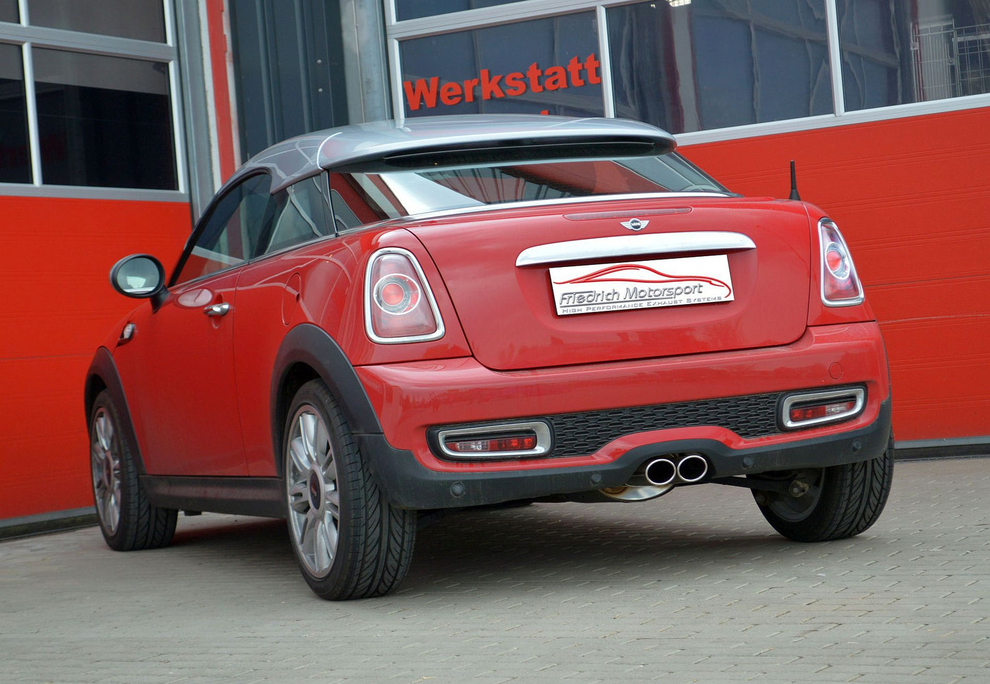Friedrich Motorsport 70mm Anlage mittig Edelstahl