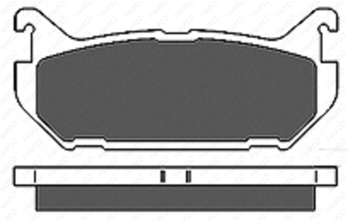MAPCO Bremsbelagsatz, Scheibenbremse Hinterachse  6656