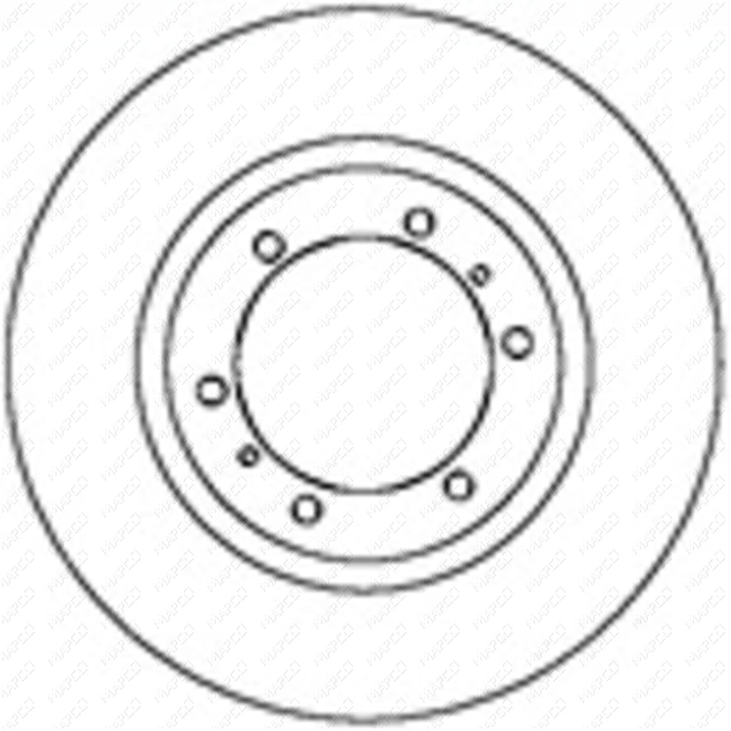 MAPCO Bremsscheibe Vorderachse  45546
