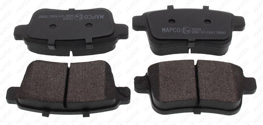 MAPCO Bremsbelagsatz, Scheibenbremse Hinterachse  6928