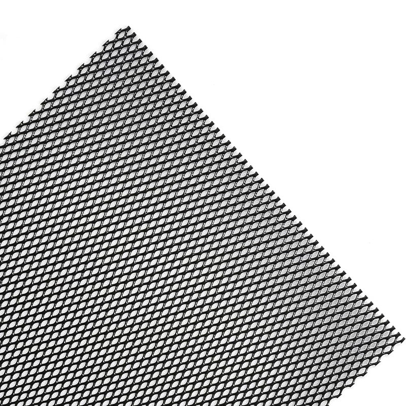 Simoni Racing Schwarz Aluminium Renngitter - 110x50cm - Rauten 3,5x8mm