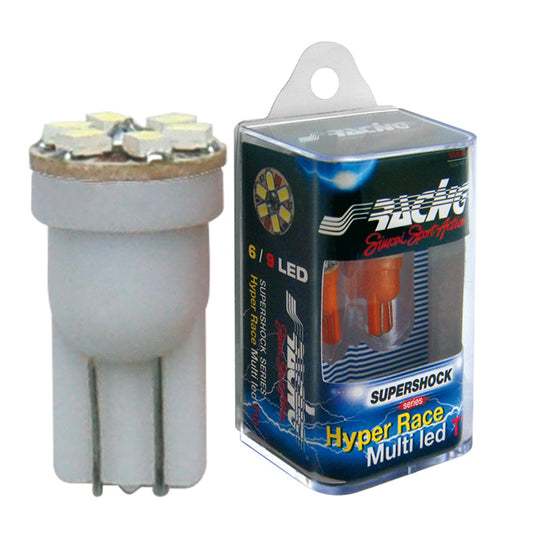Simoni Racing T10 6-LED 'Hyper Multi' Leuchtmittel - Blau - Satz à 2 Stück