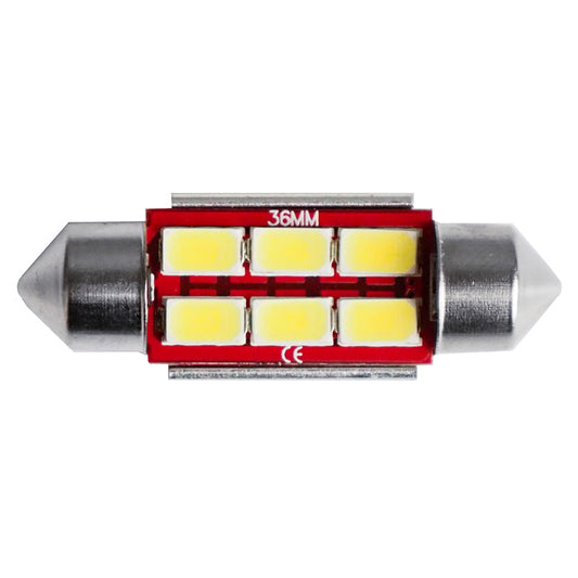 Simoni Racing Festoon 6-LED 36mm Leuchtmittel 'Canbus No-Polarity' - Weiß - Satz à 2 Stück