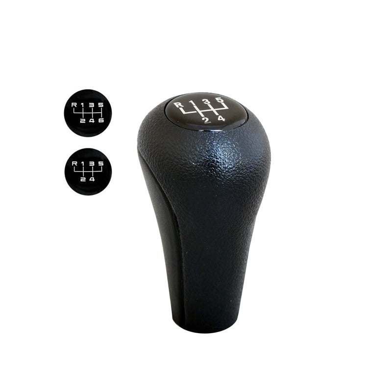 Simoni Racing Schaltknauf passend für OEM BMW E36/E46/E34/E39/E38 - Schwarz PU+ 2 Muster