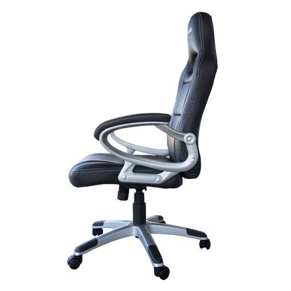 Simoni Racing Bürostuhl - Schwarz Kunstleder