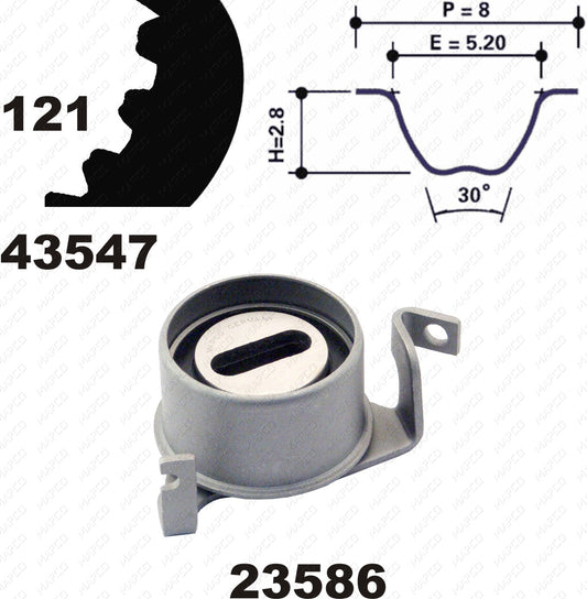 MAPCO Zahnriemensatz 23547