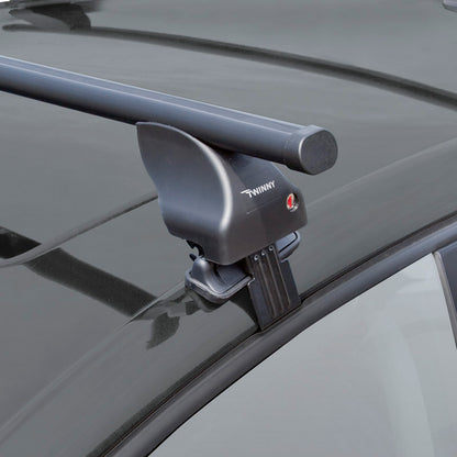 Dachträgersatz Twinny Load Stahl S48 passend für Seat/Skoda/Volkswagen diverse Modellen (für Fahrzeuge ohne Dachreling)
