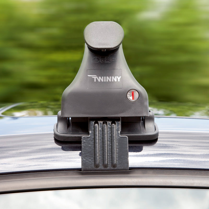 Dachträgersatz Twinny Load Stahl S48 passend für Seat/Skoda/Volkswagen diverse Modellen (für Fahrzeuge ohne Dachreling)