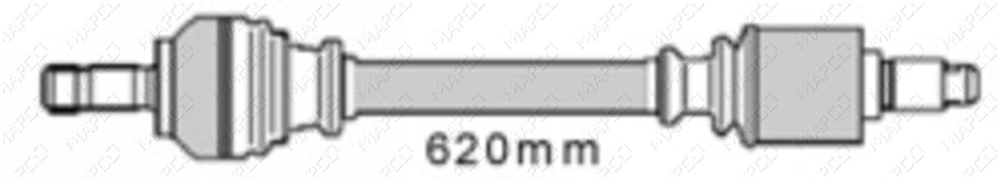 MAPCO Antriebswelle Vorderachse links  16420