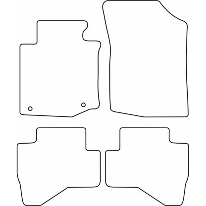 Autoteppiche passend für Citroen C1 2010-2014