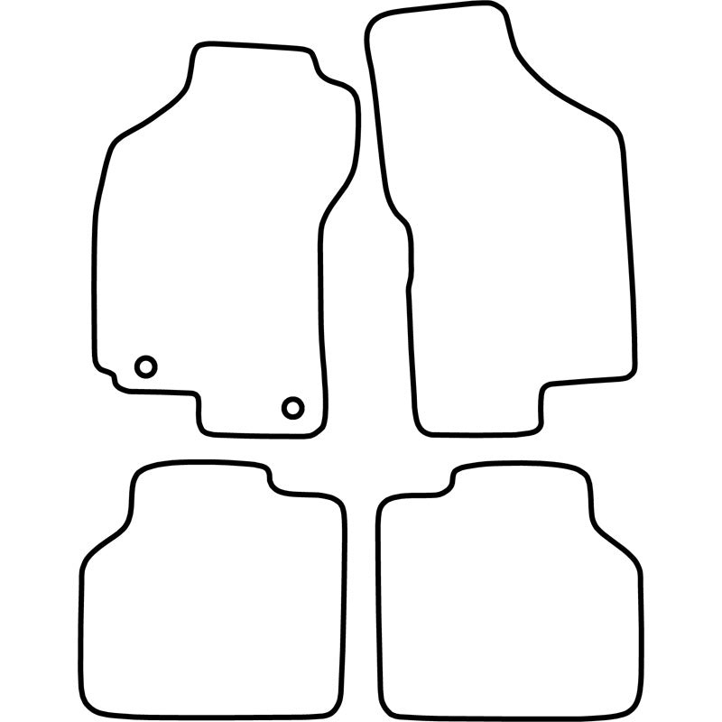 Autoteppiche passend für Fiat Brava/Bravo/Marea 2000-2007