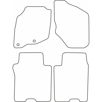 Autoteppiche passend für Honda Jazz 2002-2008