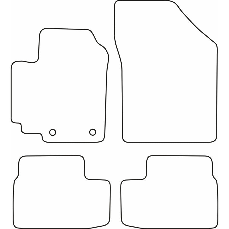 Autoteppiche passend für Opel Agila 2008-