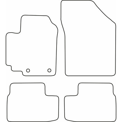 Autoteppiche passend für Opel Agila 2008-
