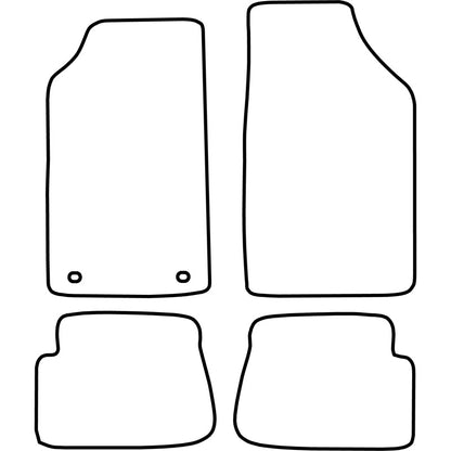 Autoteppiche passend für Peugeot 205 1984-1998 /309 1987-1993