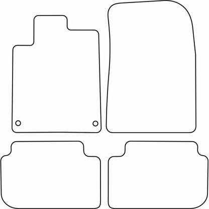 Autoteppiche passend für Peugeot 407 2004-2011
