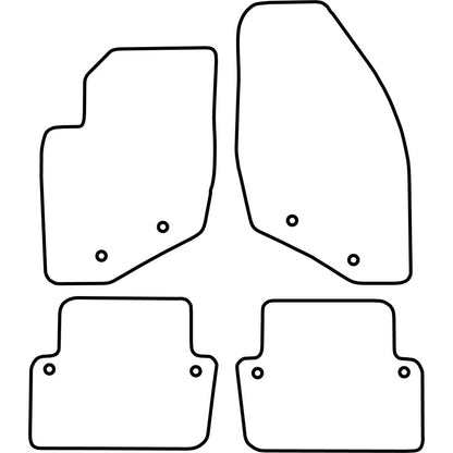 Autoteppiche passend für Volvo S80/V80 1998-2006