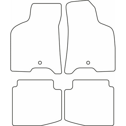 Autoteppiche passend für Volkswagen Lupo 1999-2004 exkl. 3L