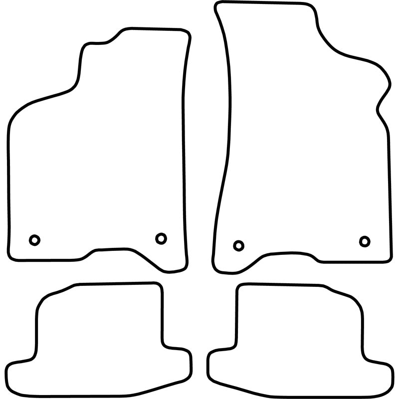 Autoteppiche passend für Volkswagen Lupo 2004- exkl. 3L