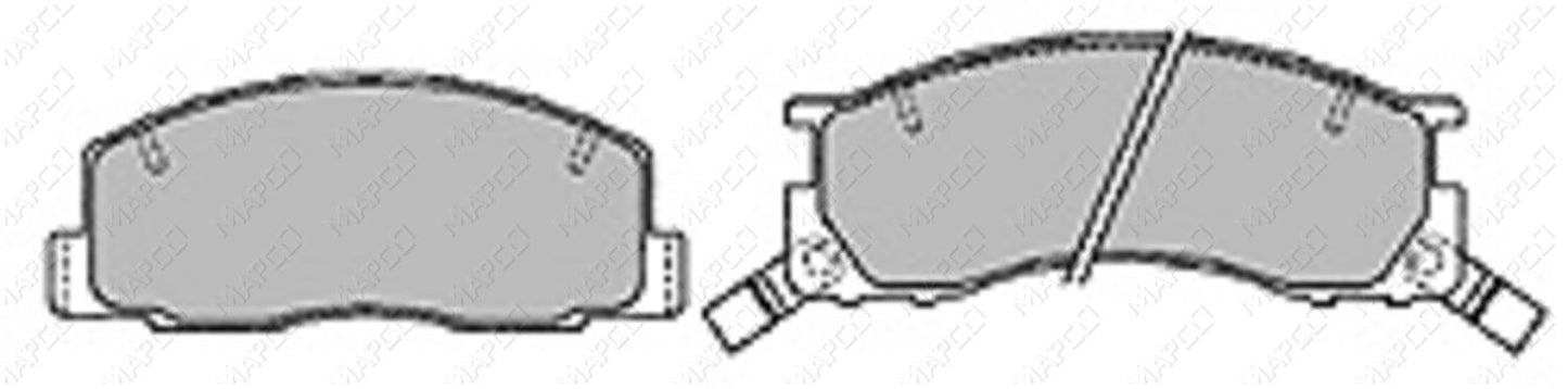MAPCO Bremsbelagsatz, Scheibenbremse Vorderachse  6598